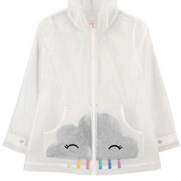 NWt carters 14 rainbow rain jacket coat summer bts